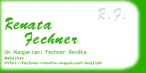 renata fechner business card